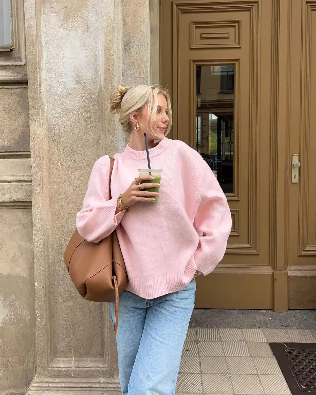 Janna™ | Soft pink sweater