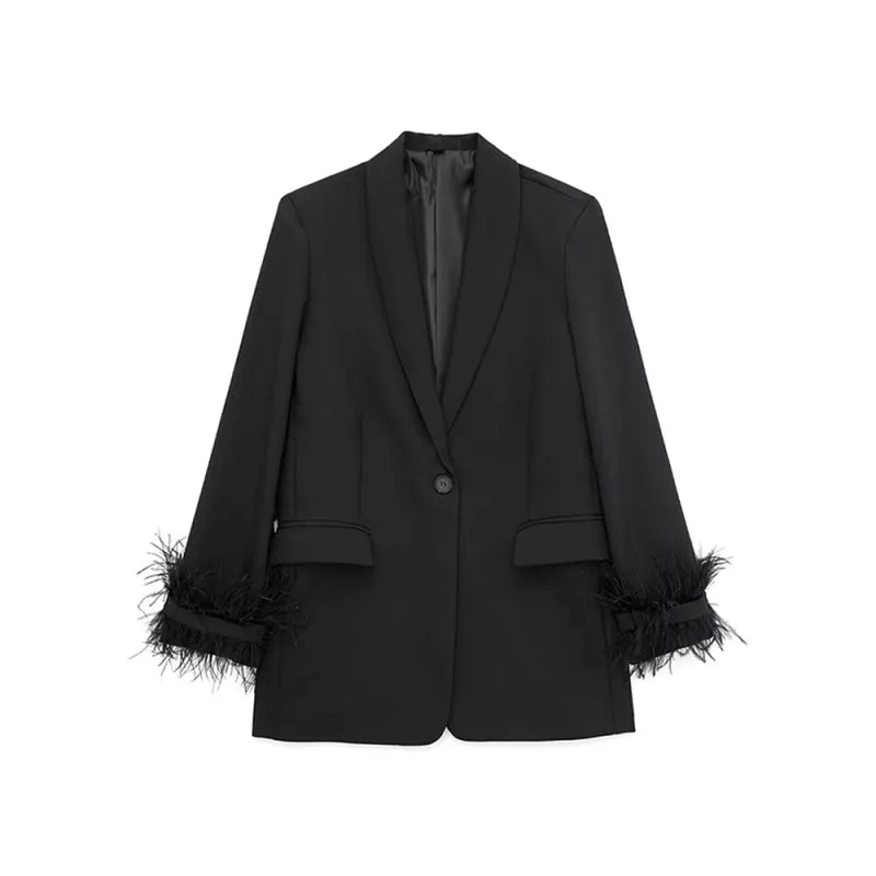 Nela™ | Tyylikäs Feather Blazer